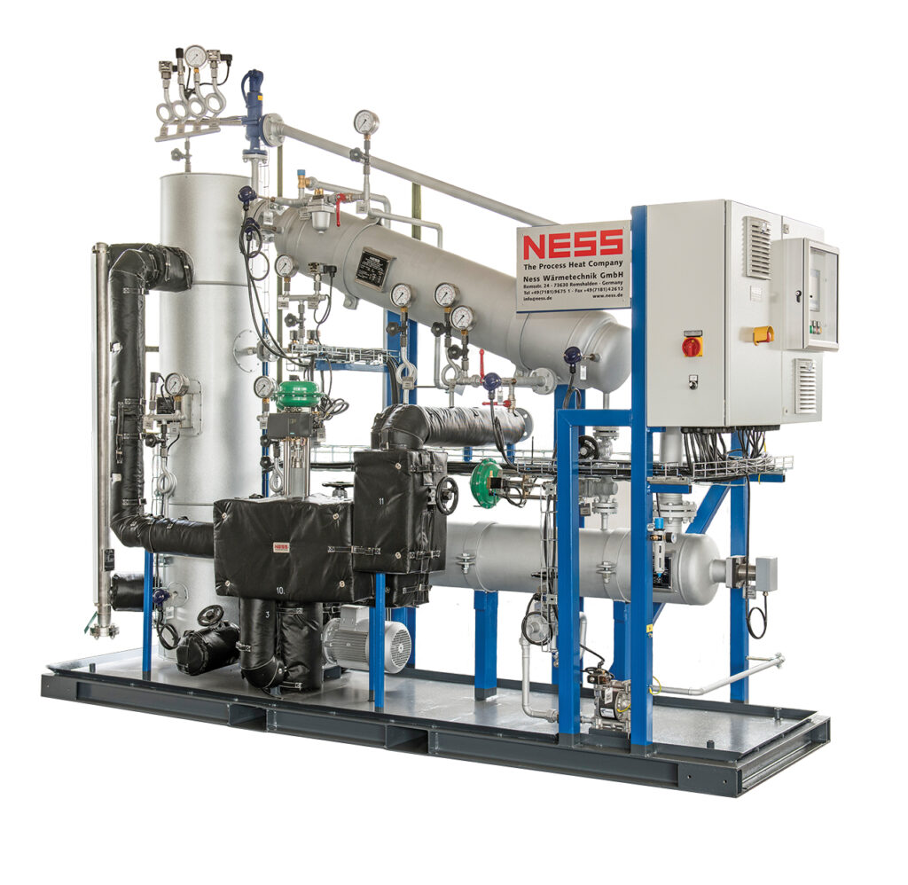 Ness Wärmetechnik Thermal Oil filtration systems for high heat applications on white background