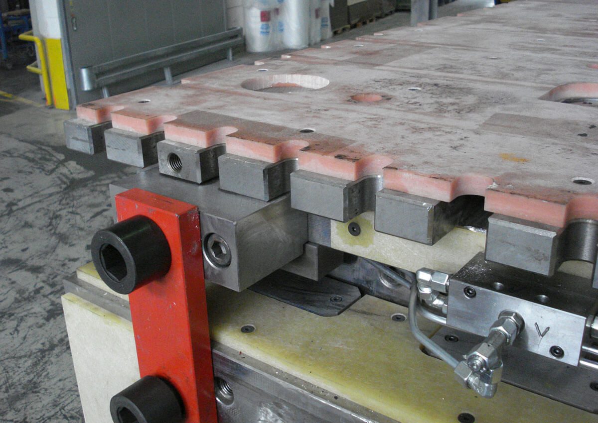 close up image of brandenburger insulator board on machine