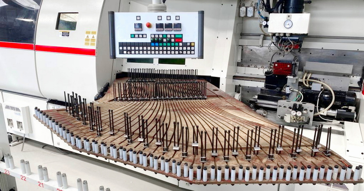 the Novimat LASER System/I/R75/1110/R3 control panel in a factory setting.