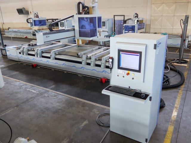 a used cnc router in a clients factory